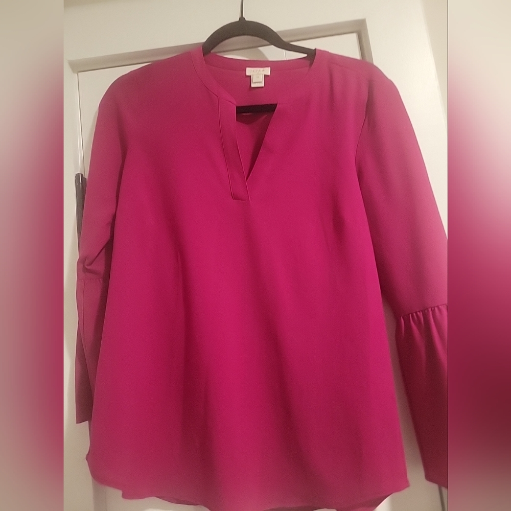 J.Crew Hot Pink Top Size XS